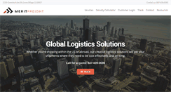 Desktop Screenshot of meritfreight.com